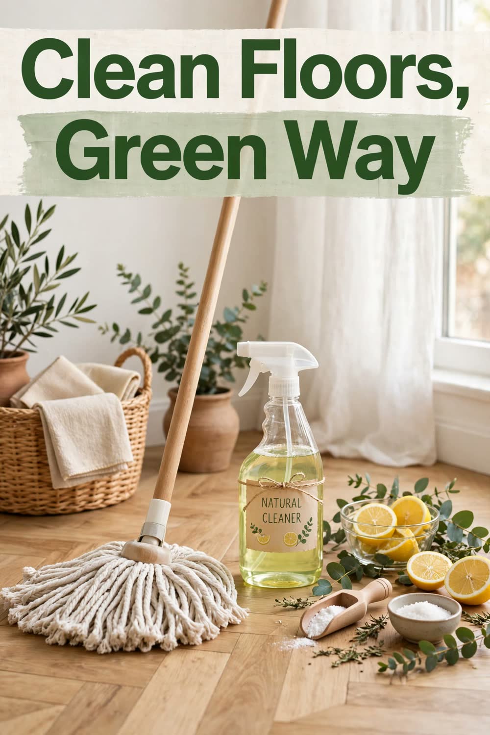 Eco-Friendly Floor Cleaning for Wood, Tile & Laminate