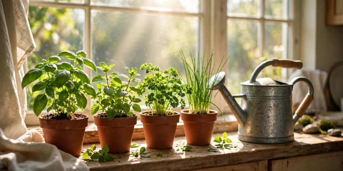 Grow Herbs Indoors: Easy Windowsill Herb Garden for Beginners