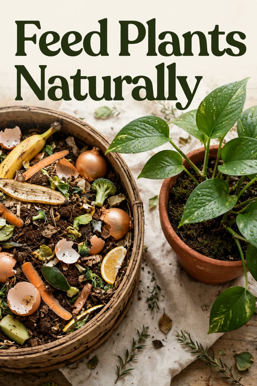 Homemade Plant Fertilizer From Kitchen Scraps