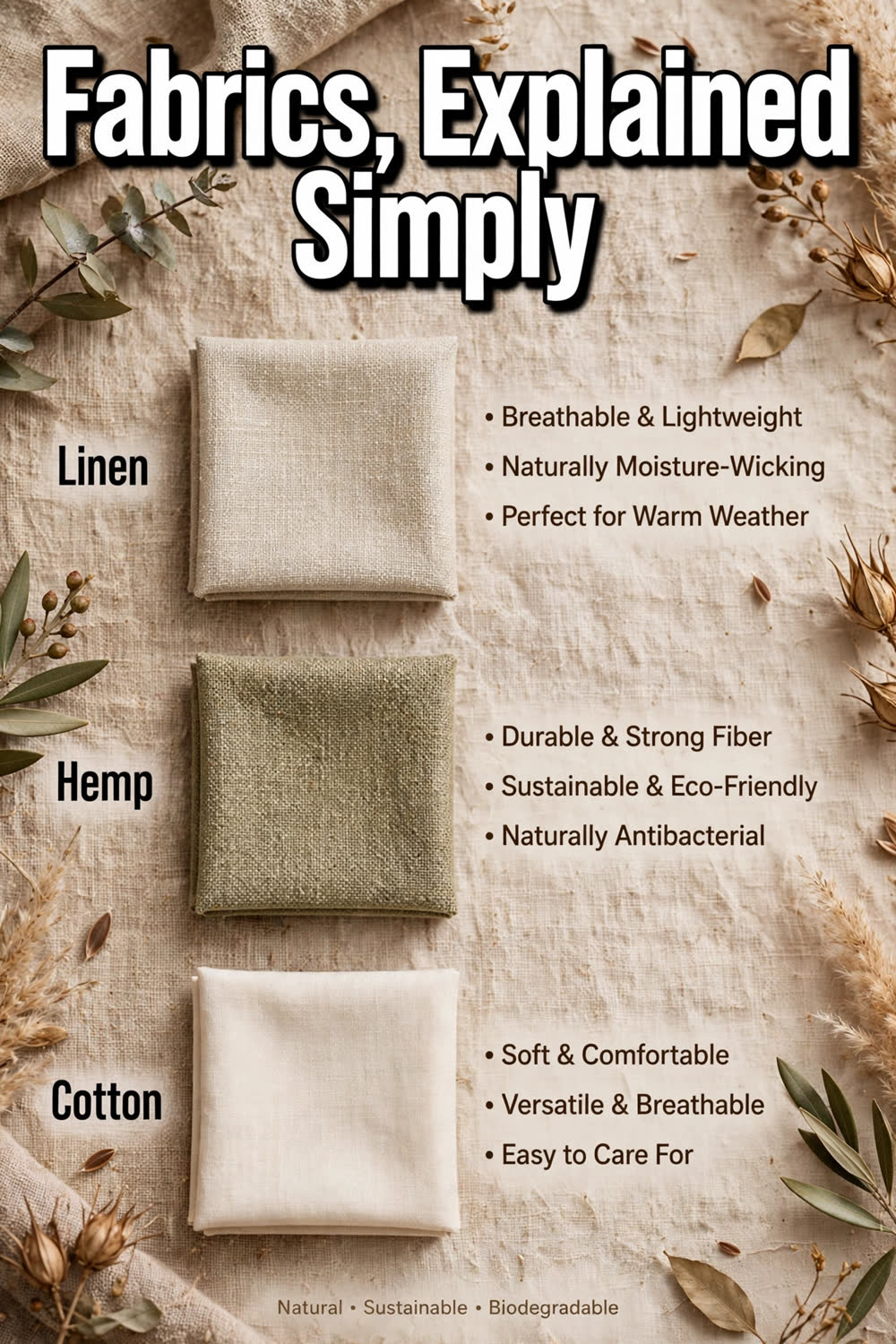 Sustainable Fabrics Explained in Plain English